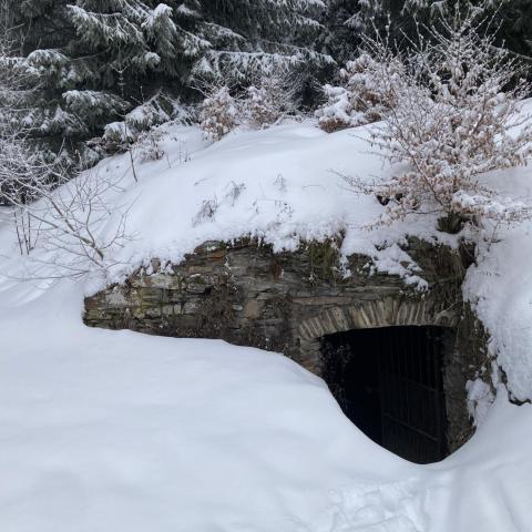 zbyky hájovny Nový Brunst