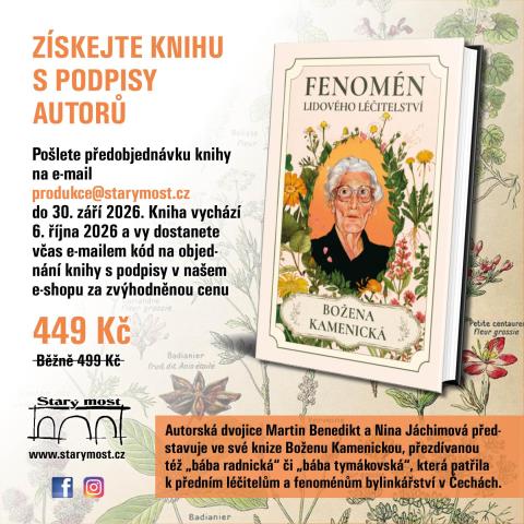 Předobjednávky knihy Fenomén lidového léčitelství - Božena Kamenická