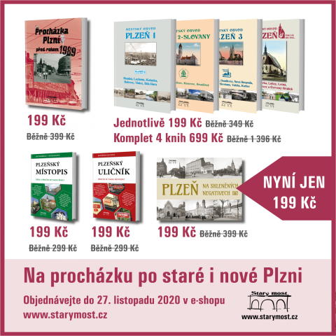 Vybrané knihy o Plzni za 199 Kč